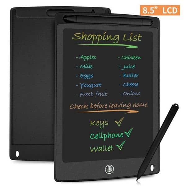 Lcd Writing Pad Hardbound 8.5 Inch Lcd Tablet 1