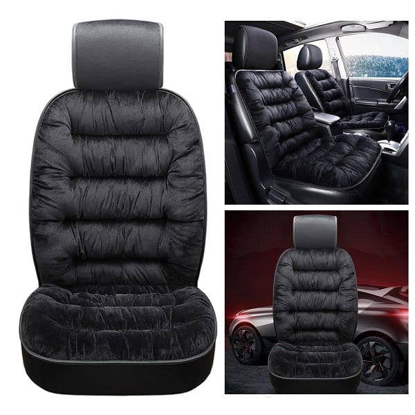 Car Cushion Seat Back Support Velvet Car Cushion 21 x 43 inches 1