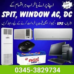 OLD AC SPLIT WINDOW AC PORTABLE AC BUYER KARACHI