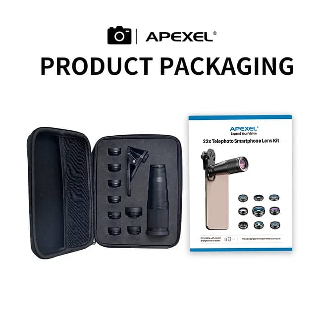 Apexel 22x 10 in 1 Smartphone Lens Kit 0