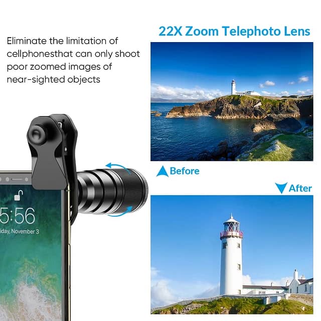 Apexel 22x 10 in 1 Smartphone Lens Kit 4