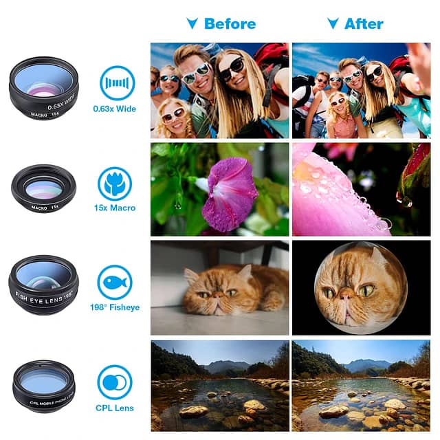 Apexel 22x 10 in 1 Smartphone Lens Kit 6