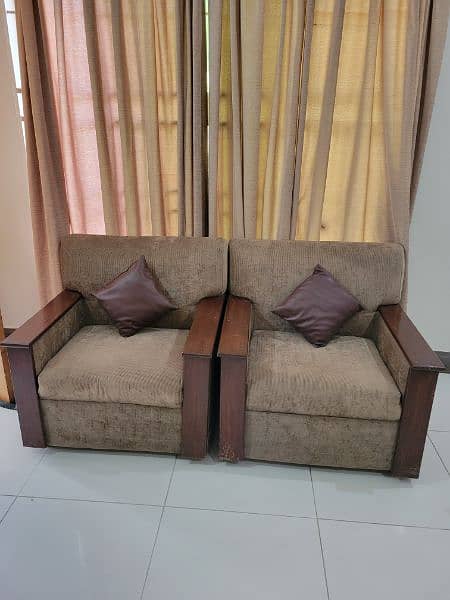 Sofa Set 3+1+1= 5 Seater 1