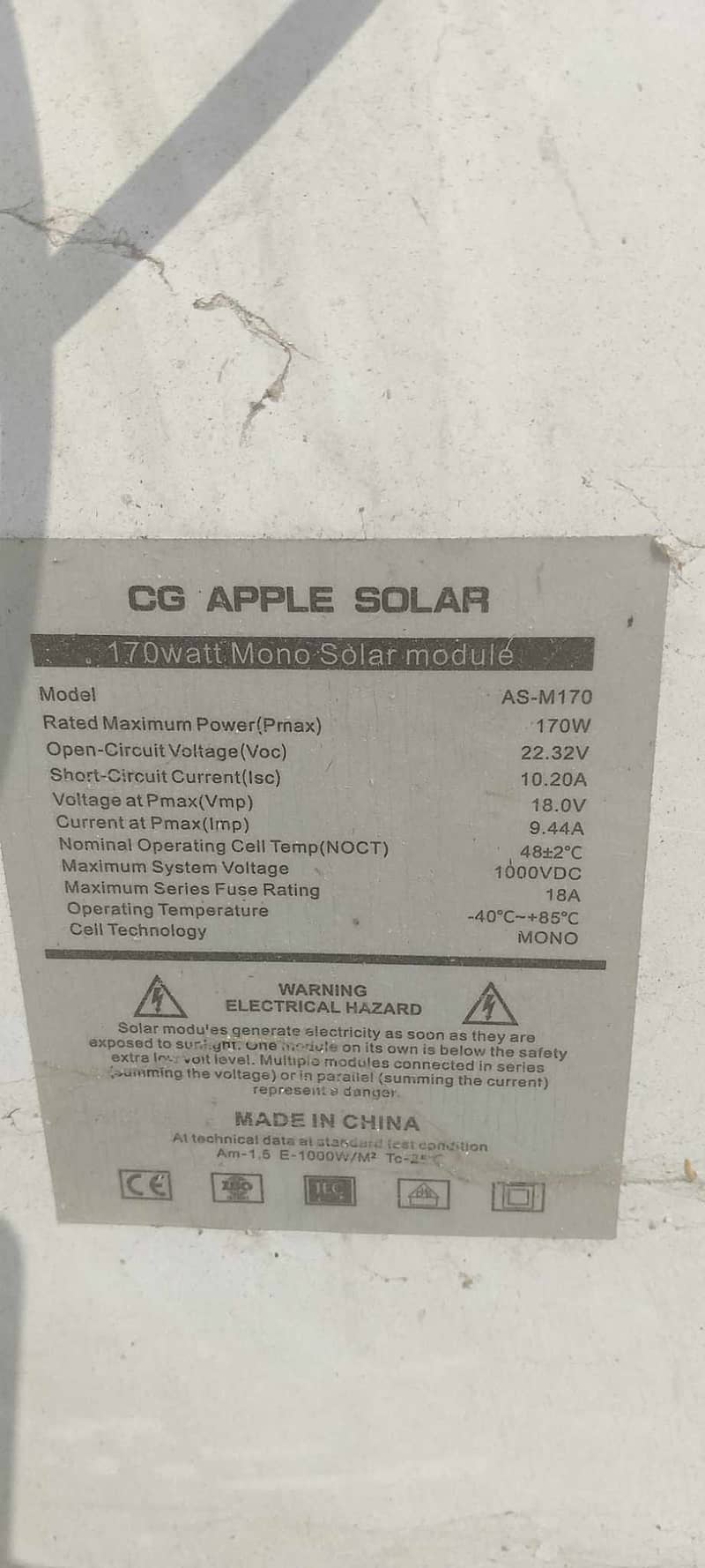 Solar penal for sale achi condition mai hai 15