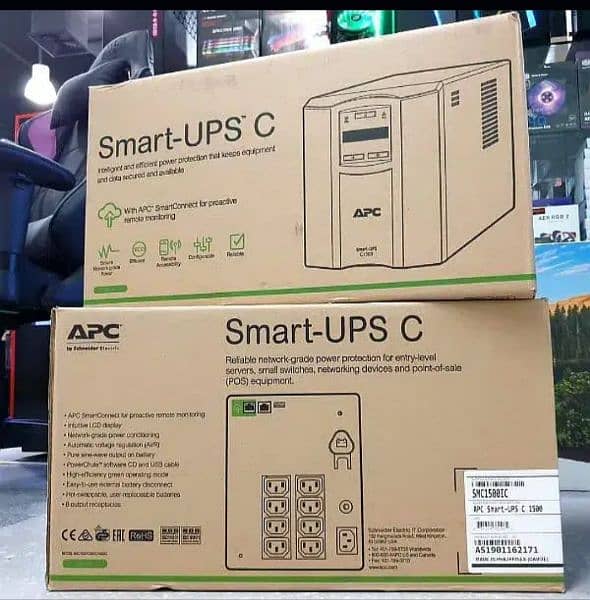 BRANDED APC SMART UPS 10KVA/5KVA/3KVA/1KVA/650VA FOR OFFICE & HOME USE 17