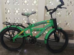 kids bycicle in green color