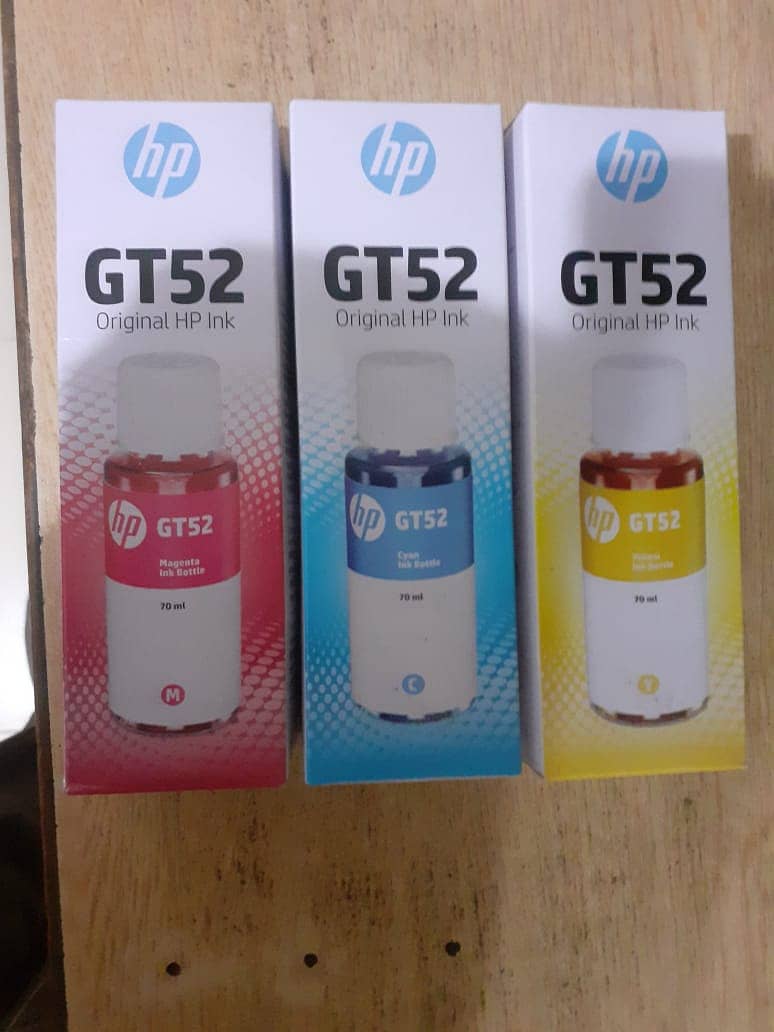 HP GT52 & GT53XL 4 Color Set Genuine Ink Bottle 1