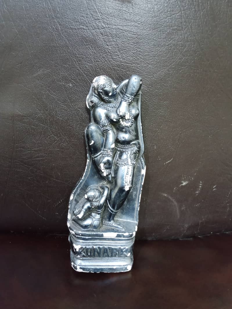 Set of 3 Khajurahu Sculptures 2