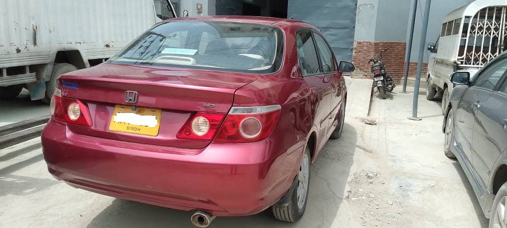 Honda City Saloon 2006, Red Color, Automatic 2