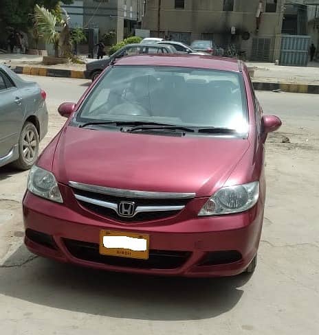 Honda City Saloon 2006, Red Color, Automatic 3