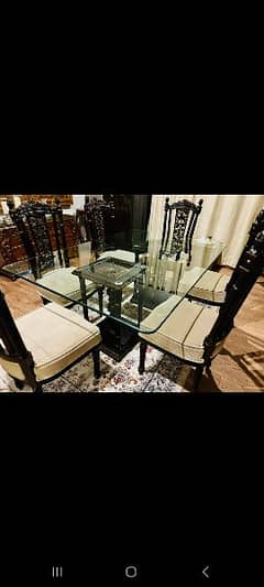 6 chairs dining table