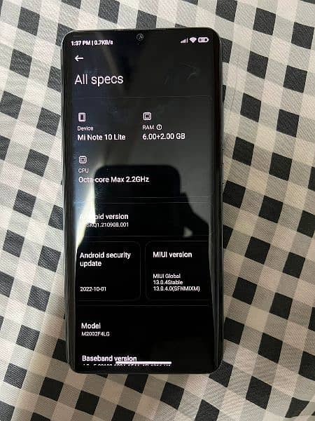 Xiaomi note 10 Lite 7