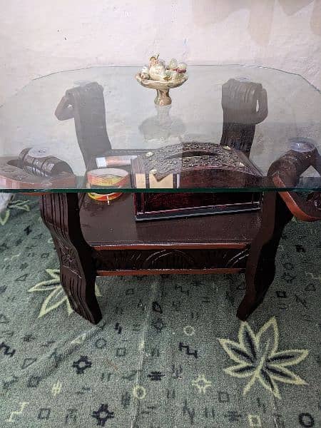 Full Size GlassTop Table Set for sale 2