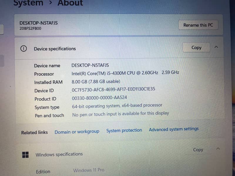 Lenovo T540p | Core i5 4th Generation | 128gb SSD | 15.6 Inch Screen 12