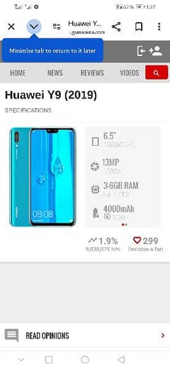 Huawei y9 4 64