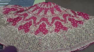 shocking pink lehnga choli / bridal dress / bridal lehnga /designer