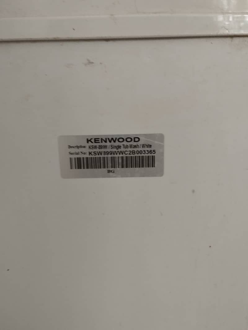 WASHING MACHINE KENWOOD 2