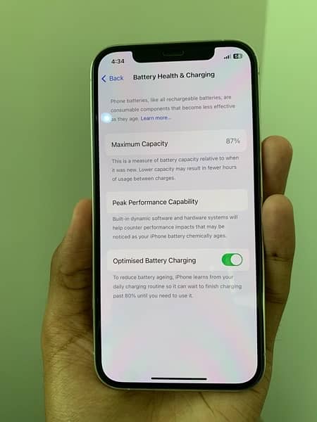 Iphone 12 pro 256gb 87% health Dual PTA approved 7