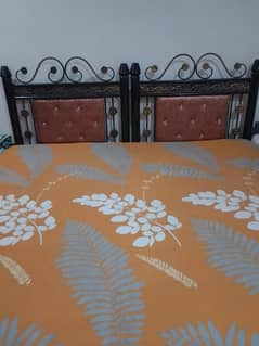 two single bed set with mattress almost New for sale