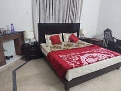 Bed set with rocking chair