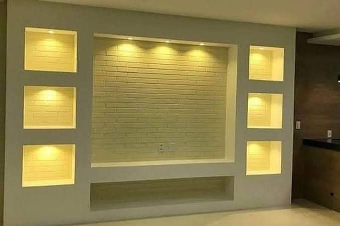 molding/Pop ceiling/wall paper/false celling/media wall 12