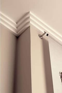 Pop ceiling/wall paper/false celling/media wall/ molding