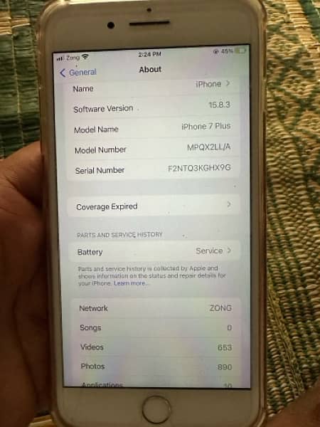 iphone 7 plus pta approved 128 gb baypass ha phone all ok 03006771533 8