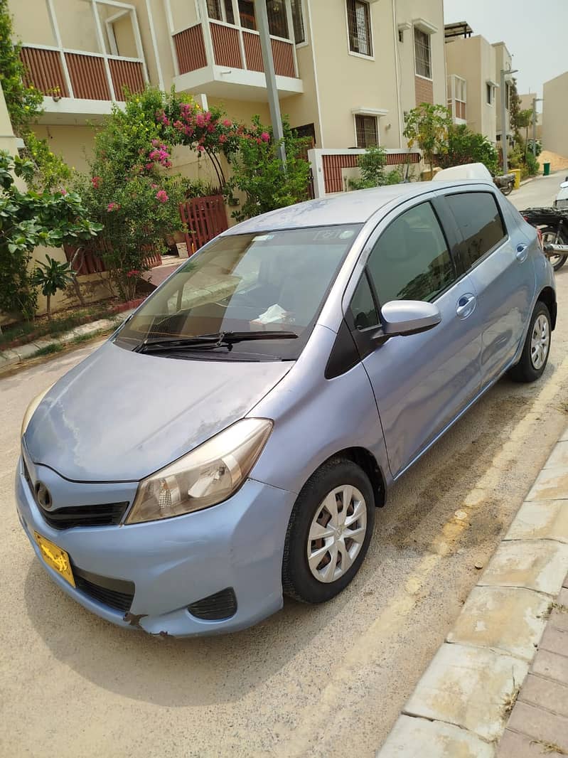 Toyota VITZ 2011 - Registered 2015 Electric Blue Color 0