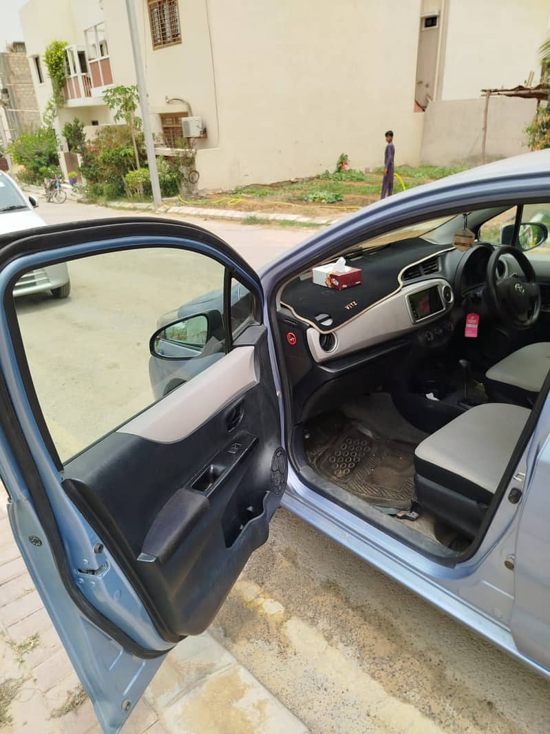 Toyota VITZ 2011 - Registered 2015 Electric Blue Color 3