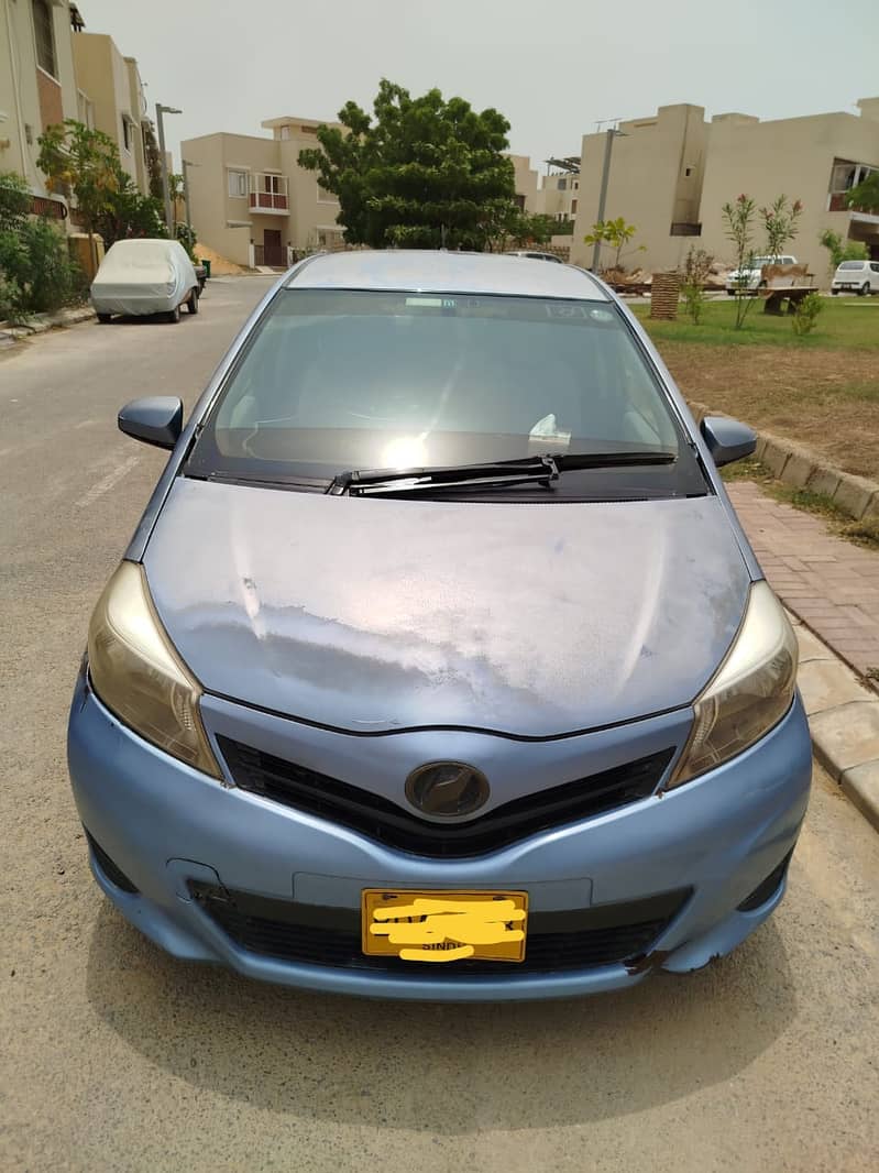 Toyota VITZ 2011 - Registered 2015 Electric Blue Color 12