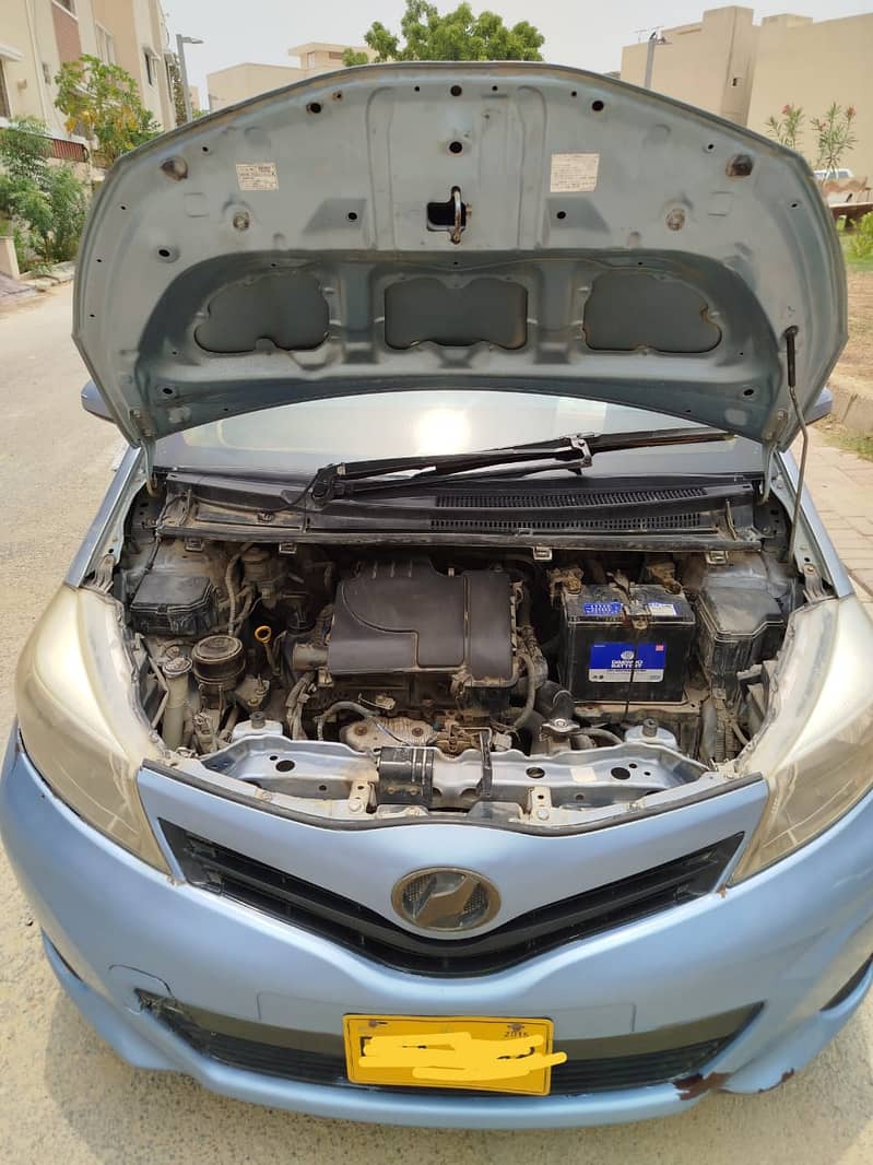 Toyota VITZ 2011 - Registered 2015 Electric Blue Color 15