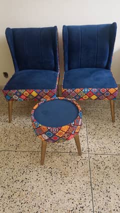 Room chairs/ coffee chairs/ sofa chairs/chair with center table/poshis