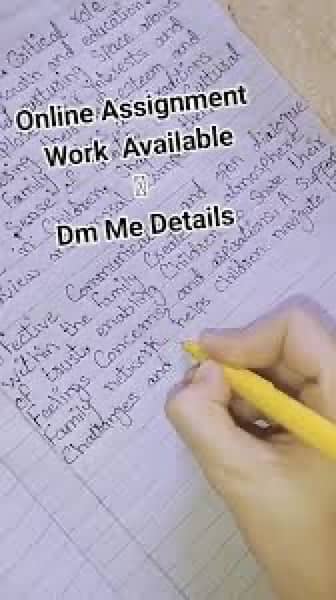 assignments work Available 1