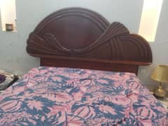 wooden bed good condition