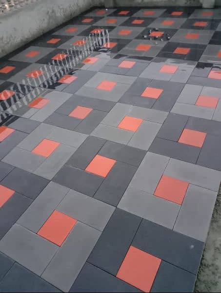 chemical Tuff tiles, kerbstone, pavers, waterchannal 8