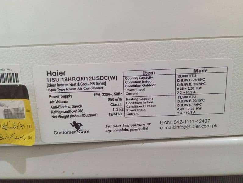 Haier Inverter 1.5 AC 4