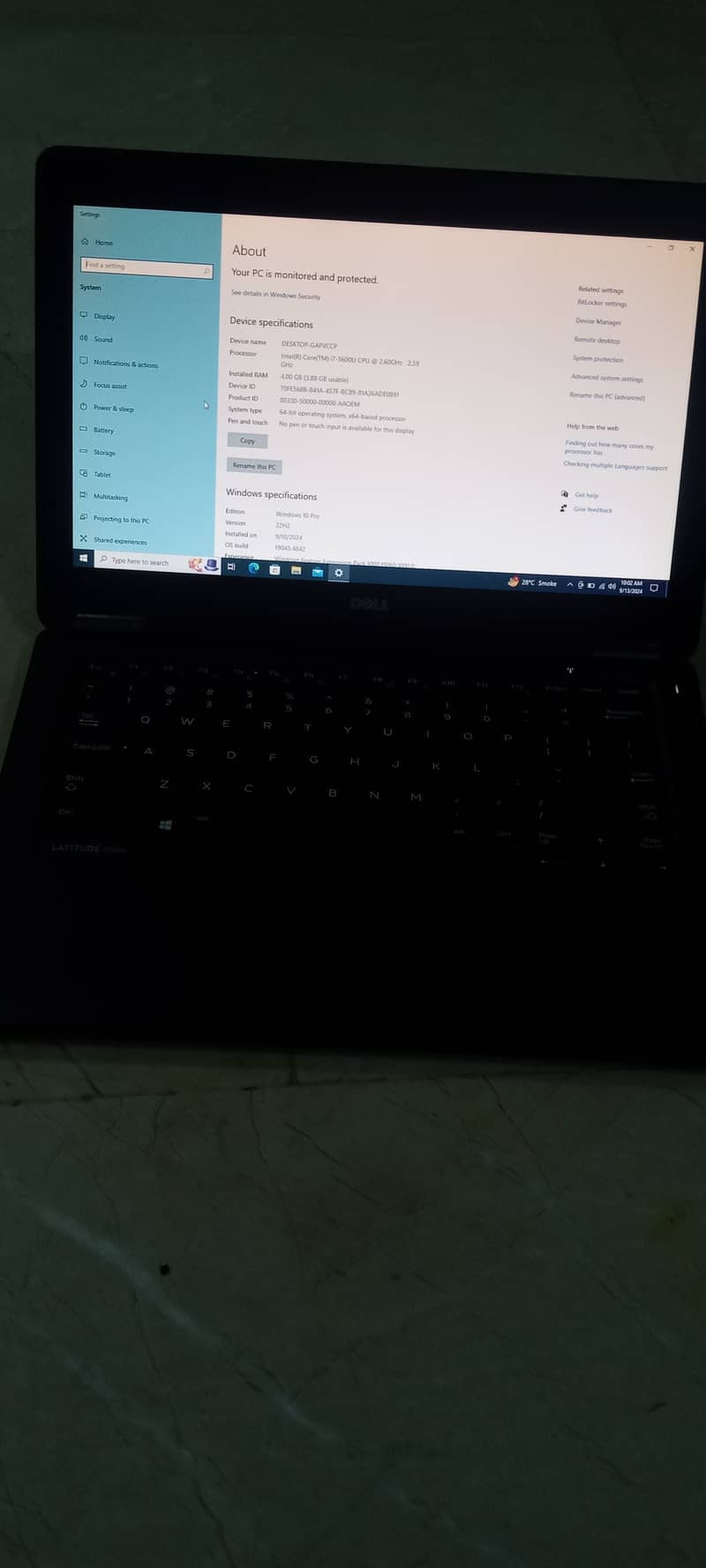 Dell i7 5th gen E7250 7