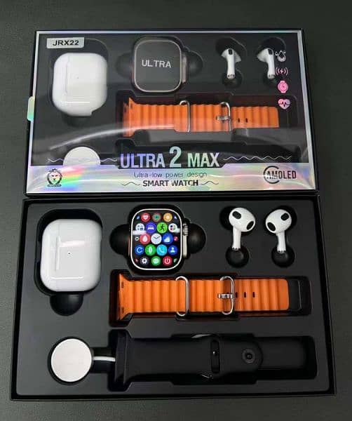 dunspin smart watch JRX22 with earpods pro 0