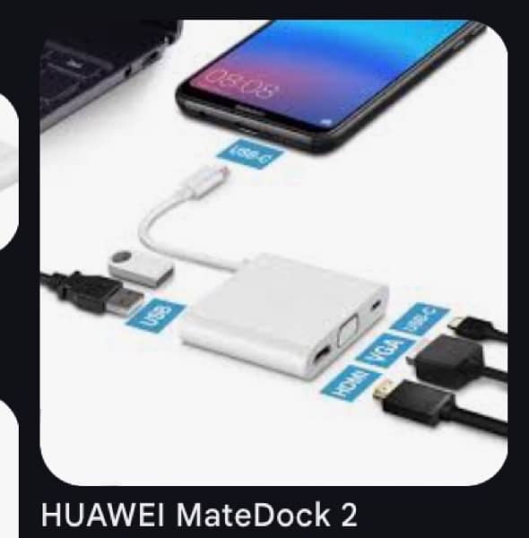 brand new boxed huawei mate dock 2 vga hdmi usb A usb C type connector 1