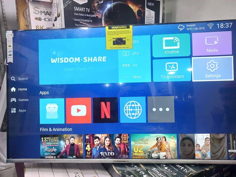 SMART ANDROID LATEST VERSION 4K LED AVAILABLE. 2