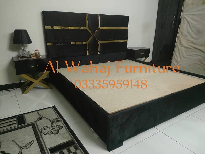 Wooden Bed Set/Luxury Bed Set/Double Bed/Complete bed set/King Size Be 5