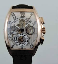 Franck Muller Chronograph Watch for Men. Rose Gold