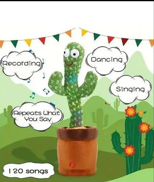 Dancing Cactus Plush Toy For Kids 4