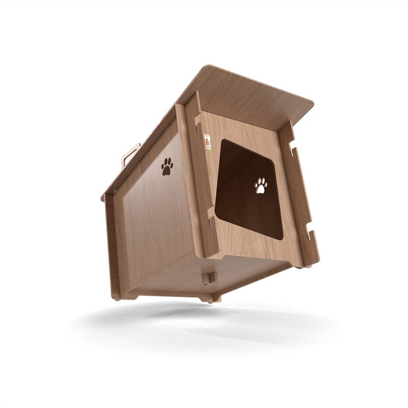 Cat House | Hardwood Pet House | Indoor Outdoor Pet house 2