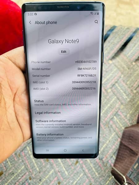 note 9 6/128GB Samsung 3