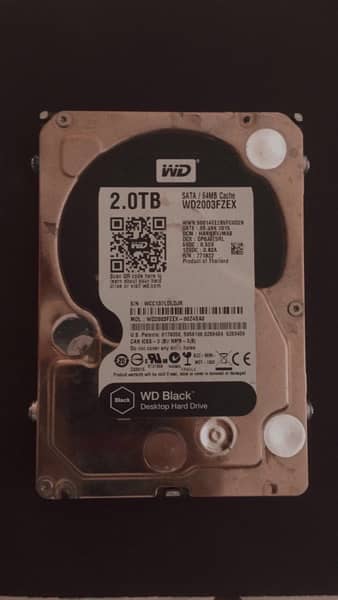 wd 2.0 Tb hard drive 0