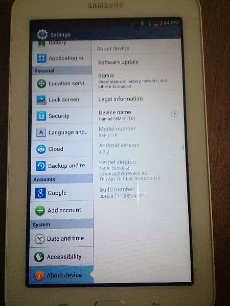 Samsung sm t110 tab All working 1