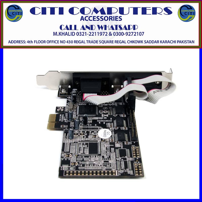 StarTech 4 Port Native PCI Express RS232 Serial Adapter Card with 165 5