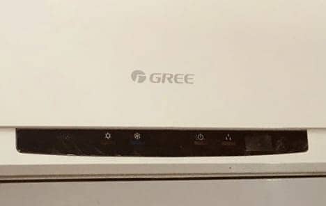 Gree Split AC 1.5 ton, Model: GS-18CZ7, Cream color, Like brand new 2