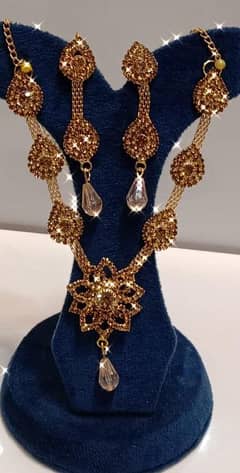 gold platted artificial jewellery set